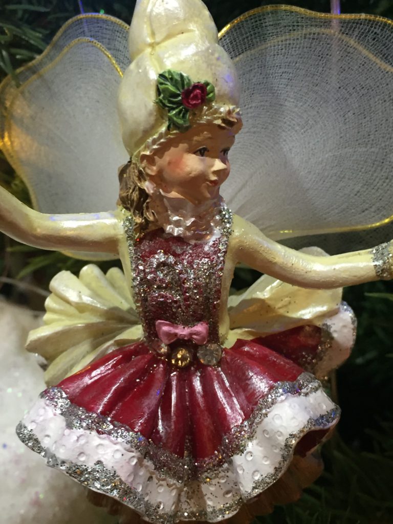 Mark Roberts peppermint fairy girl ornament gilded spruce